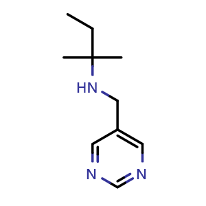 2-methyl-N-(pyrimidin-5-ylmethyl)butan-2-amine