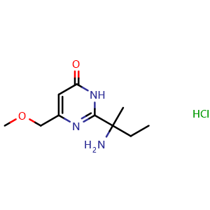 2-(2-aminobutan-2-yl)-6-(methoxymethyl)pyrimidin-4(3H)-one hydrochloride