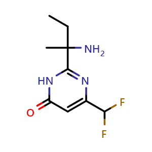 2-(2-aminobutan-2-yl)-6-(difluoromethyl)pyrimidin-4(3H)-one