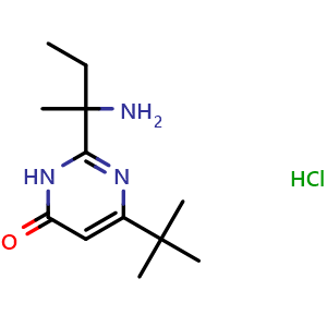 2-(2-aminobutan-2-yl)-6-(tert-butyl)pyrimidin-4(3H)-one hydrochloride