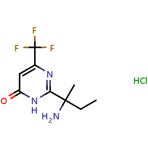 2-(2-aminobutan-2-yl)-6-(trifluoromethyl)pyrimidin-4(3H)-one hydrochloride
