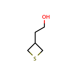 Chemical structure of 2-(thietan-3-yl)ethan-1-ol , CAS 1393688-70-4, AChemBlock Q58815