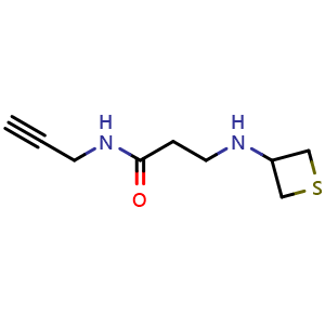 N-(prop-2-yn-1-yl)-3-(thietan-3-ylamino)propanamide