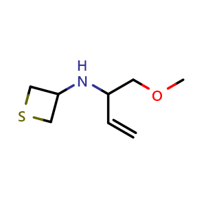N-(1-methoxybut-3-en-2-yl)thietan-3-amine