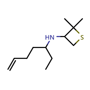 N-(hept-6-en-3-yl)-2,2-dimethylthietan-3-amine
