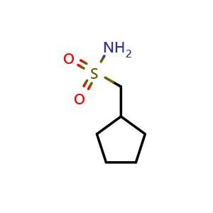 Chemical structure of cyclopentylmethanesulfonamide , CAS 919354-02-2, AChemBlock Q59147