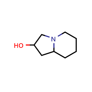Chemical structure of Octahydroindolizin-2-ol , CAS 90204-24-3, AChemBlock Q59335