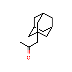Chemical structure of 1-(adamantan-1-yl)propan-2-one , CAS 19835-39-3, AChemBlock Q59481