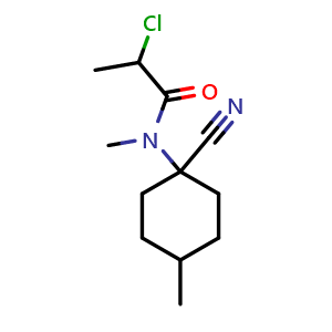 2-chloro-N-(1-cyano-4-methylcyclohexyl)-N-methylpropanamide