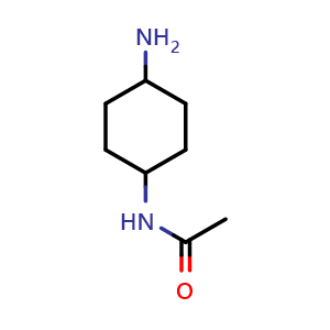 Chemical structure of N-(4-aminocyclohexyl)acetamide , CAS 160357-84-6, AChemBlock Q59484