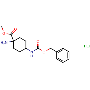 methyl 1-amino-4-(((benzyloxy)carbonyl)amino)cyclohexane-1-carboxylate hydrochloride