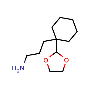 3-(1-(1,3-dioxolan-2-yl)cyclohexyl)propan-1-amine