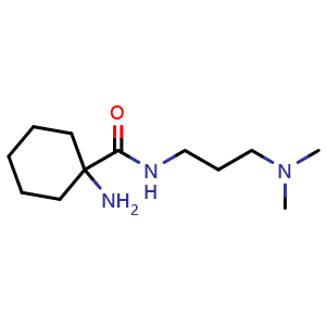 1-amino-N-(3-(dimethylamino)propyl)cyclohexane-1-carboxamide