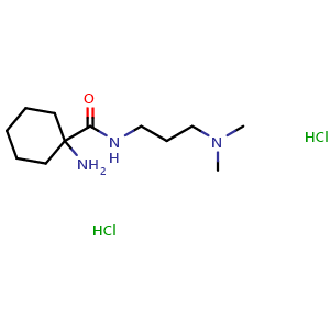 1-amino-N-(3-(dimethylamino)propyl)cyclohexane-1-carboxamide dihydrochloride