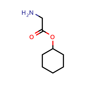 Chemical structure of cyclohexyl glycinate , CAS 55636-84-5, AChemBlock Q59779