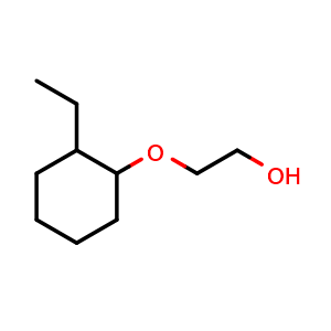 Chemical structure of 2-((2-ethylcyclohexyl)oxy)ethan-1-ol , CAS 1250390-67-0, AChemBlock Q59796