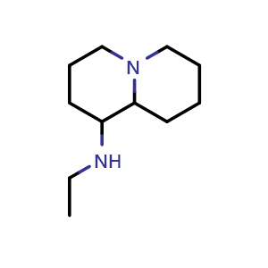 Chemical structure of N-ethyloctahydro-2H-quinolizin-1-amine , CAS 1423034-40-5, AChemBlock Q59923