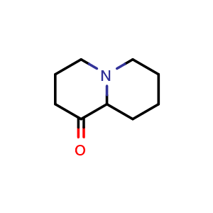 Chemical structure of hexahydro-2H-quinolizin-1(6H)-one , CAS 10447-21-9, AChemBlock Q59929