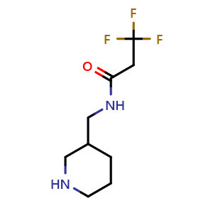 3,3,3-trifluoro-N-(piperidin-3-ylmethyl)propanamide
