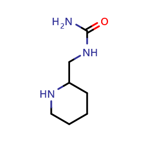 Chemical structure of 1-(piperidin-2-ylmethyl)urea , CAS 955381-41-6, AChemBlock Q60027
