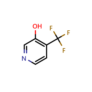 Chemical structure of 4-(trifluoromethyl)pyridin-3-ol , CAS 936841-71-3, AChemBlock Q60052