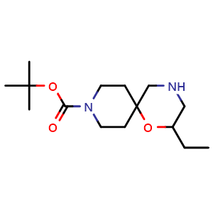 tert-butyl 2-ethyl-1-oxa-4,9-diazaspiro[5.5]undecane-9-carboxylate