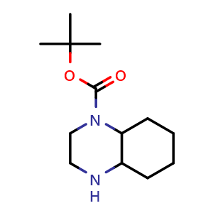 Chemical structure of tert-butyl octahydroquinoxaline-1(2H)-carboxylate , CAS 886780-73-0, AChemBlock Q60195