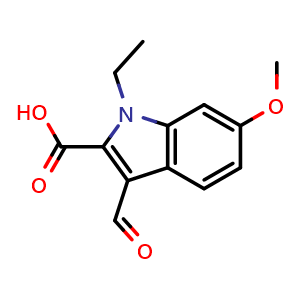 1-ethyl-3-formyl-6-methoxy-1H-indole-2-carboxylic acid