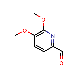 Chemical structure of 5,6-dimethoxypicolinaldehyde , CAS 106331-68-4, AChemBlock Q60225