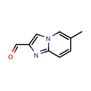 Chemical structure of 6-methylimidazo[1,2-a]pyridine-2-carbaldehyde , CAS 202348-55-8, AChemBlock Q60314
