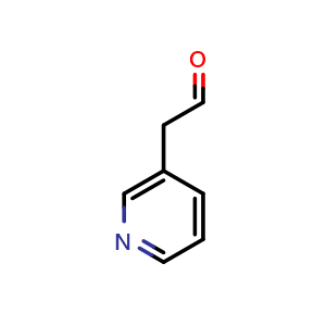 Chemical structure of 2-(pyridin-3-yl)acetaldehyde , CAS 42545-63-1, AChemBlock Q60356