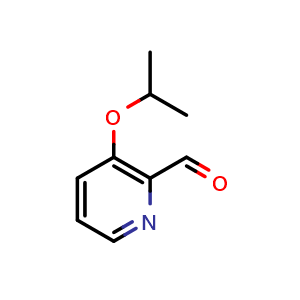 Chemical structure of 3-isopropoxypicolinaldehyde , CAS 509091-00-3, AChemBlock Q60429