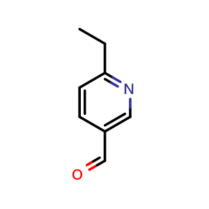 Chemical structure of 6-ethylnicotinaldehyde , CAS 1005327-66-1, AChemBlock Q60469