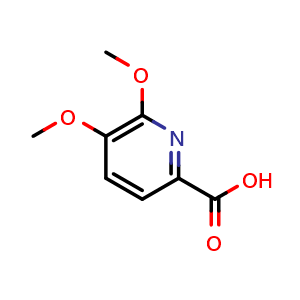 Chemical structure of 5,6-dimethoxypicolinic acid , CAS 324028-89-9, AChemBlock Q60493