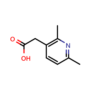Chemical structure of 2-(2,6-dimethylpyridin-3-yl)acetic acid , CAS 1000566-33-5, AChemBlock Q60611