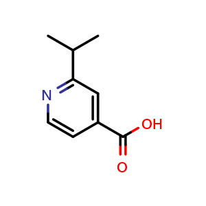 Chemical structure of 2-isopropylisonicotinic acid , CAS 191535-55-4, AChemBlock Q60619