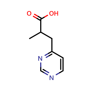 2-methyl-3-(pyrimidin-4-yl)propanoic acid
