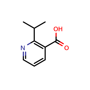 Chemical structure of 2-isopropylnicotinic acid , CAS 1368114-08-2, AChemBlock Q60717