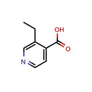 Chemical structure of 3-ethylisonicotinic acid , CAS 4080-54-0, AChemBlock Q60755
