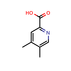 Chemical structure of 4,5-dimethylpicolinic acid , CAS 802256-42-4, AChemBlock Q60799