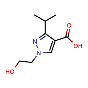 1-(2-hydroxyethyl)-3-isopropyl-1H-pyrazole-4-carboxylic acid