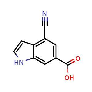 4-cyano-1H-indole-6-carboxylic acid