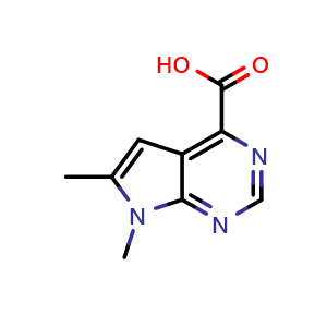 6,7-dimethyl-7H-pyrrolo[2,3-d]pyrimidine-4-carboxylic acid