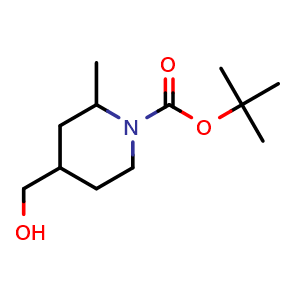 tert-butyl 4-(hydroxymethyl)-2-methylpiperidine-1-carboxylate