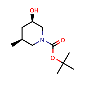 tert-butyl (3R,5S)-3-hydroxy-5-methylpiperidine-1-carboxylate