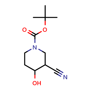 tert-butyl 3-cyano-4-hydroxypiperidine-1-carboxylate