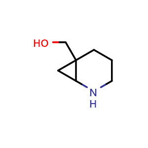 Chemical structure of (2-azabicyclo[4.1.0]heptan-6-yl)methanol , CAS 1781900-30-8, AChemBlock Q61173