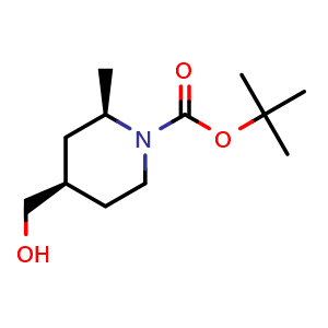 tert-butyl (2R,4R)-4-(hydroxymethyl)-2-methylpiperidine-1-carboxylate