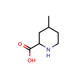 Chemical structure of 4-methylpiperidine-2-carboxylic acid , CAS 172823-76-6, AChemBlock Q61262