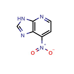 Chemical structure of 7-nitro-3H-imidazo[4,5-b]pyridine , CAS 109151-82-8, AChemBlock Q61492